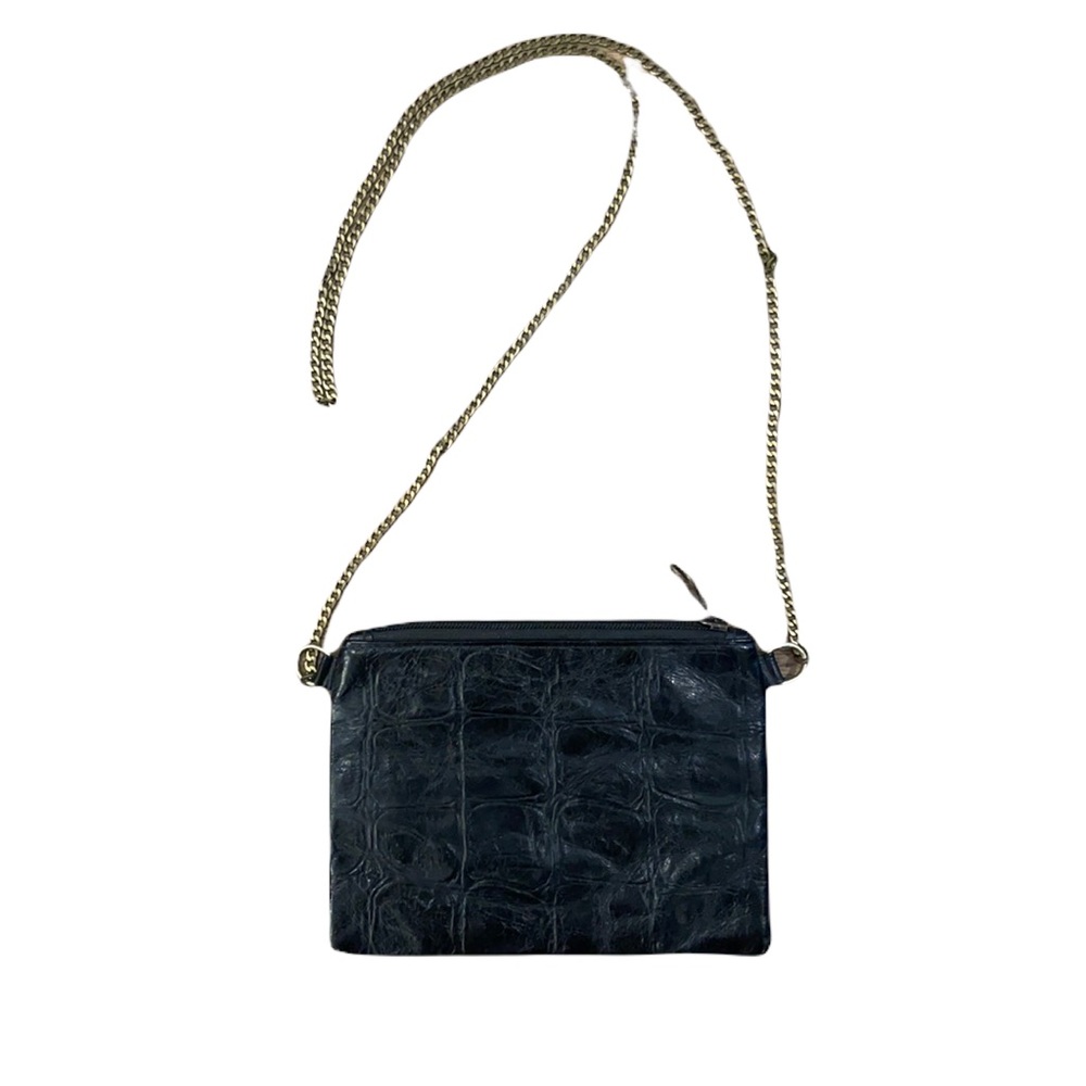 Black Leather Etui Clutch
